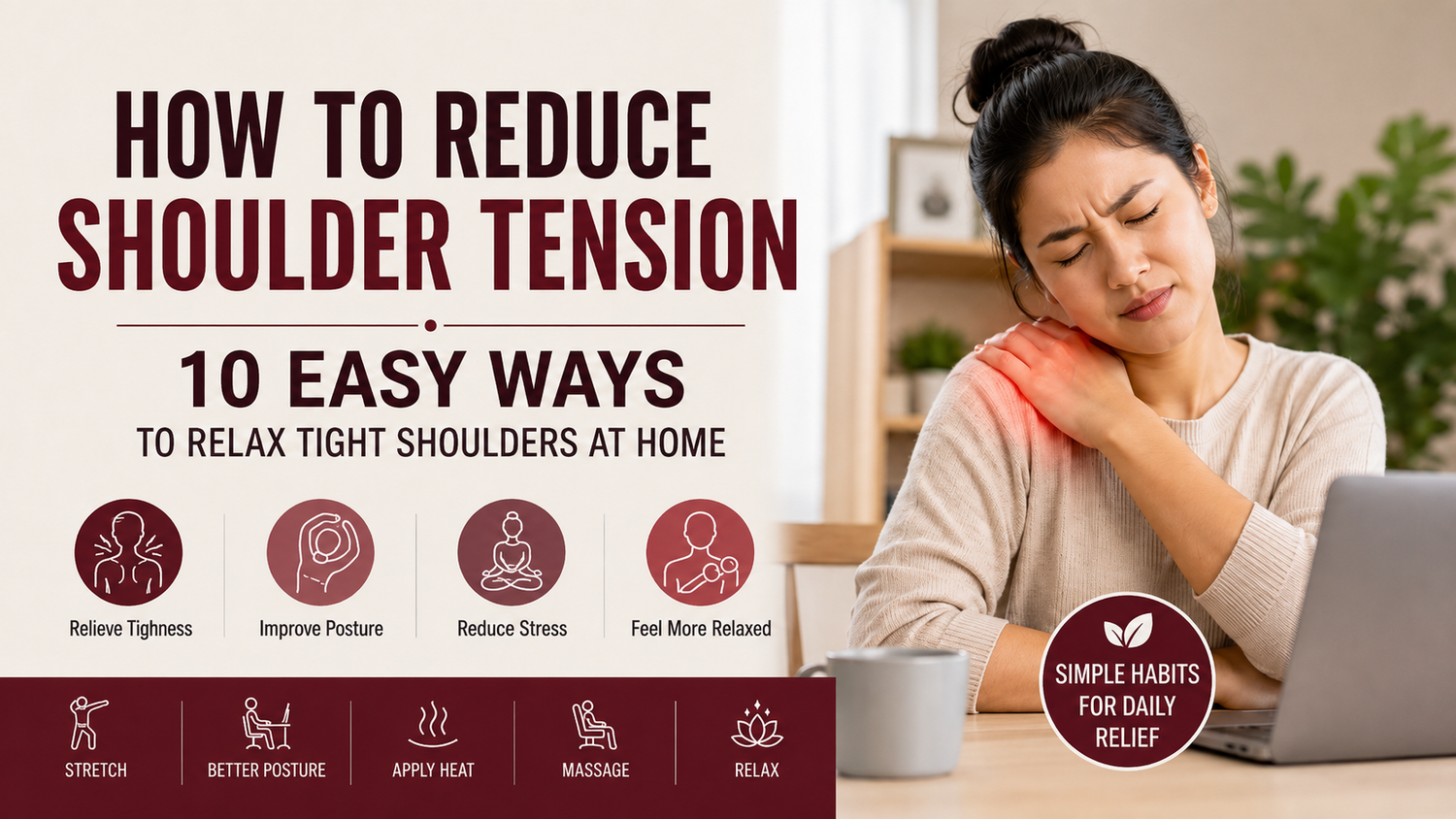 How to Reduce Shoulder Tension: 10 Easy Ways to Relax Tight Shoulders at Home