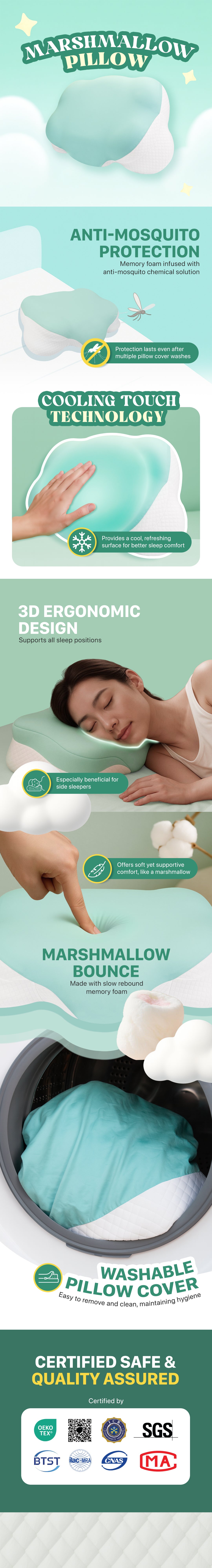 Marshmallow Pillow product info