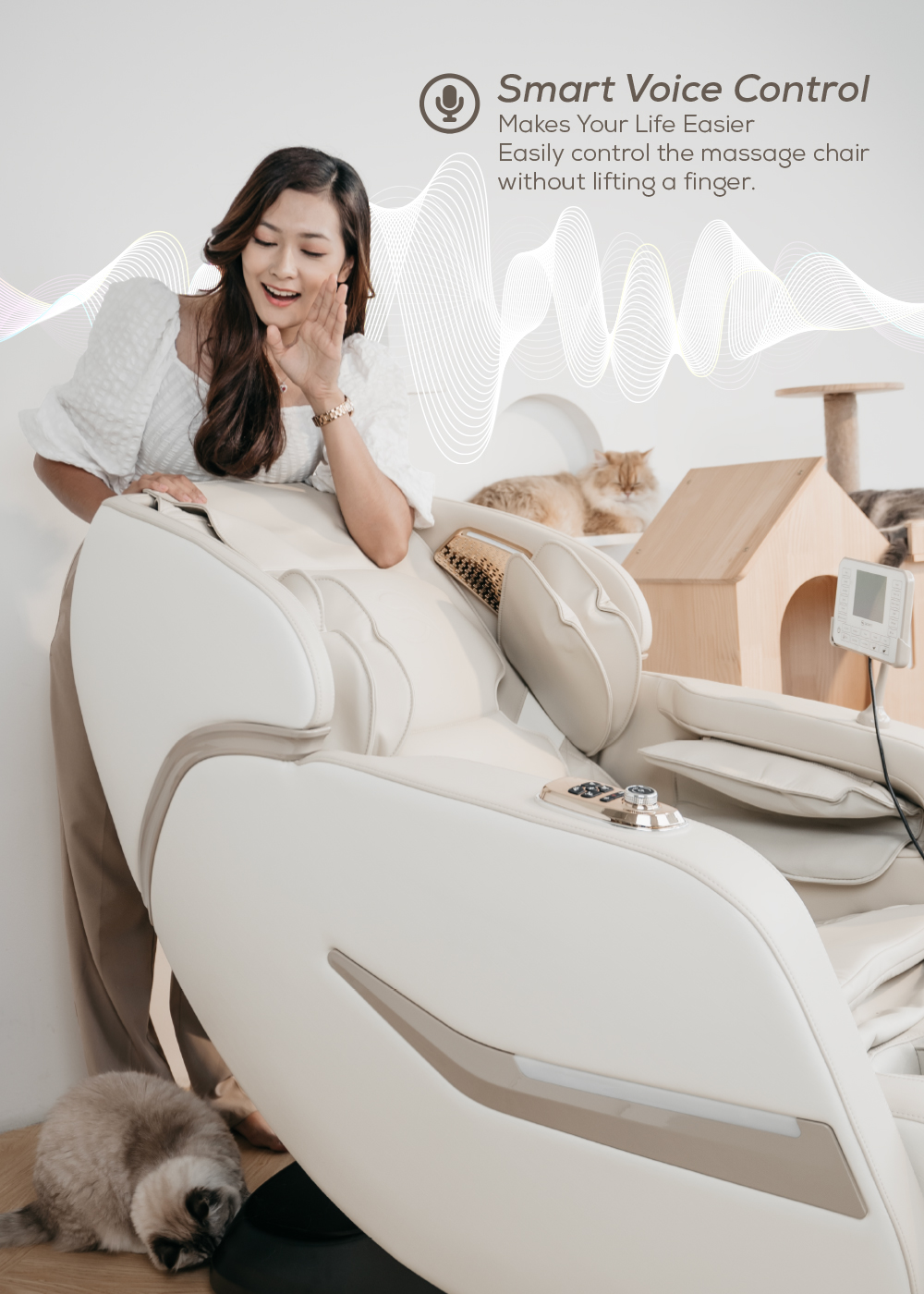 SNOWFIT Latte Massage Chair No 1 Anti Scratch Innovative Massage