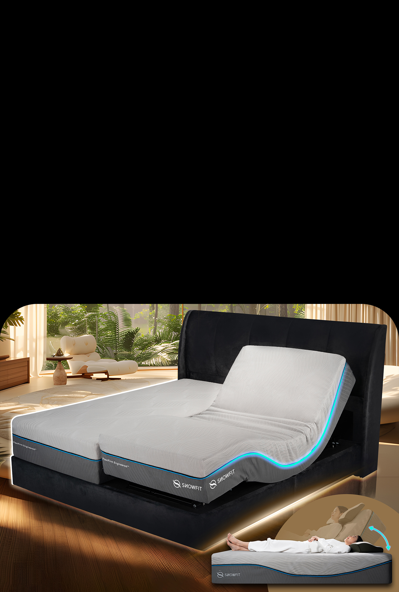 ( Split King ) Spaceship Smart Mattress